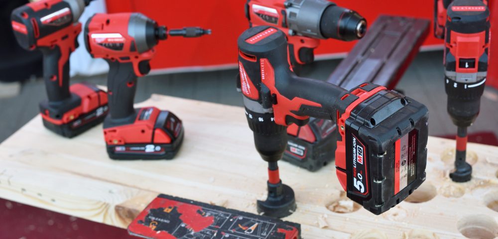 Vilnius,,Lithuania,-,April,25:,Milwaukee,Power,Tools,On,April